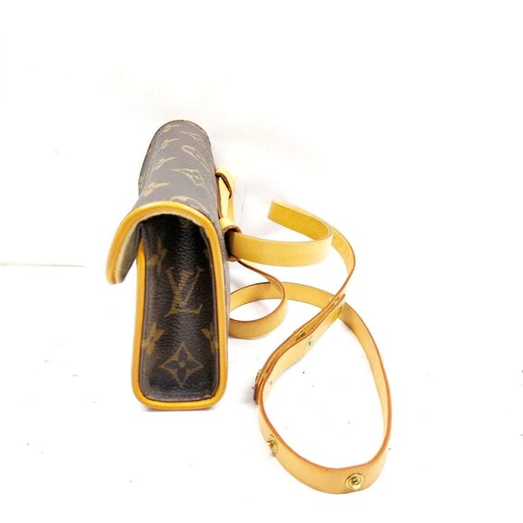 Louis Vuitton LV Shoulder Bag Pochette Florentine Brown Monogram 650-052125 - Picture 3 of 13